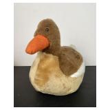 Plush Duck with Hidden Egg & Chick