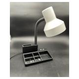 Gooseneck Desk Lamp with Organizer