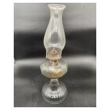 P&A Eagle Glass Kerosene Oil Lamp with Chimney