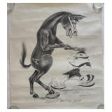 1970 Army Notre Dame Max the Mule Boujikian