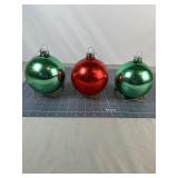 Shiny Brite Jumbo Glass Ornaments - 3