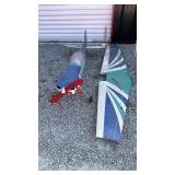 Blue Green White RC Model Airplane