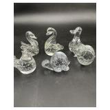 Enesco Controlled Bubble Art Glass Animals 6pc