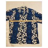 KY's Hawaii Blue Hibiscus Aloha Shirt