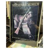 Vintage Winchester Museum Framed Western  Poster