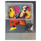 Memphis Style Abstract 3D Sculpture Building Toy S