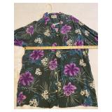 KingSize Purple Floral Aloha Shirt