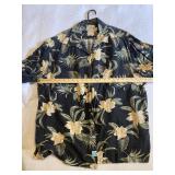 Caribbean Tropical Floral Aloha Shirt