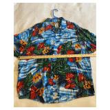 United Rayon Tropical Aloha Shirt 2XL