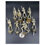8 Baseball Trophy Figurine Toppers