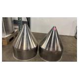 2 Stainless Conical Tank Shell Sections
