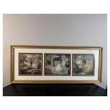 Framed Architectural Doorway Triptych
