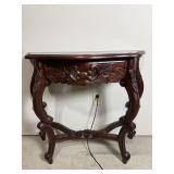 Rococo Revival Carved Wood Console Table