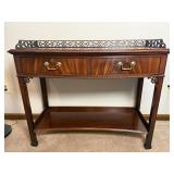 Hickory Chair Mahogany Bowfront Console