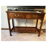 Hickory Chair Mahogany Bowfront Console