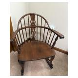Antique Double-Bow Windsor Rocking Chair