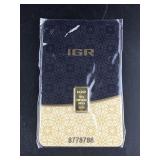 1/2 Gram Gold Bar - IGR Mint (Carded)