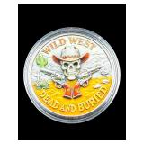 Wild West Dead and Buried Challenge Coin
