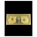 Collectible One Dollar Gold Foiled Bill