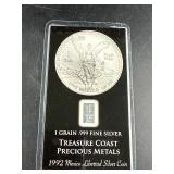 Treasure Coast Precious Metals One Grain .999 Fine