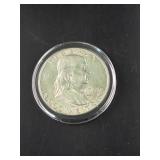 1963-D Ben Franklin Silver Half Dollar