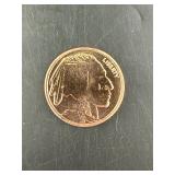 1 OZ AVDP .999 Fine Copper Round Buffalo