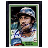 Fergie Jenkins 1981 Topps #158 Auto