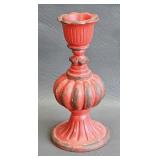 Cast Resin Retro Candle Holder -as is (crack)