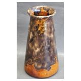 Vintage Brown Onyx Glazed Vase -Brush McCoy ??