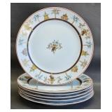 'Decor Mekong' Limoges Dinner Plates (6)
