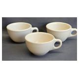 Vintage Diner Style Ceramic Tea Cups (3)