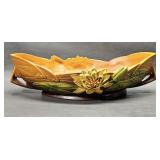 Roseville Water Lily Console Bowl -Vintage Pottery