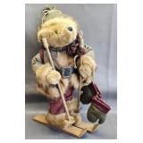 14' Teddy Bear w/Pack & Skis