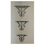 Wire Corner Shelves (3)