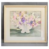 Framed Watercolor Painting - Floral Still Life