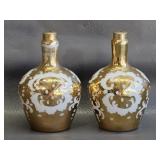Vintage German Porcelain Barber Bottles w/Gilding