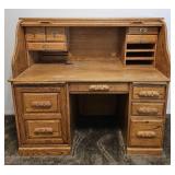 Roll Top Desk -see pics for stain / damage on top