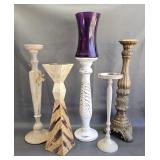 Assorted Large Candle Stands