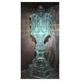 Antique Whale Oil Lamp - Boston Sandwich Glass