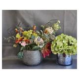 Faux Plants in Shiny Pots (2)
