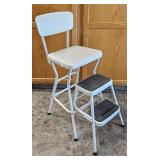 Classic Metal Flip Out Step Stool / Chair
