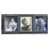 Hollywood Starlets B/W Photo Prints - Framed