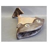 Primitive Ceramic Fish -Hand Made Signed