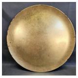 Large Gilded Plastic Platter 18'