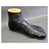 Cast Hard Plaster (Durastone?) Foot
