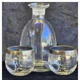 Georges Briard Silver Overlay Cocktail Glasses etc