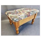 Small Wooden Foot Stool w/Storage
