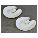 Vintage German Porcelain Ashtrays (2)