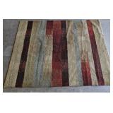 Area Rug 94'x120' Modern Style Stripes