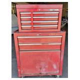 Craftsman Tool Chest -Dented -NO Key for Upper Box